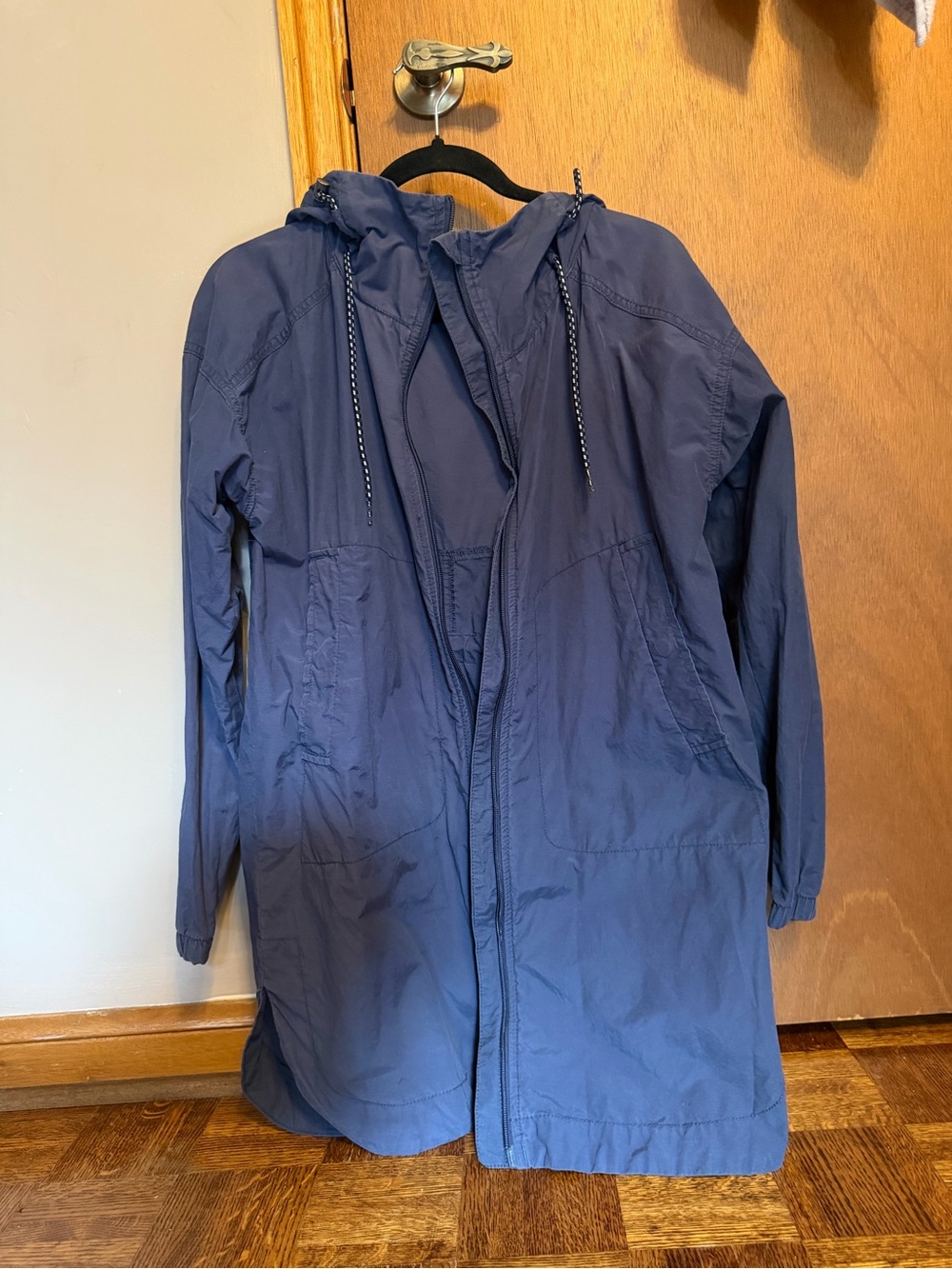 Columbia Navy Hooded Trench Coat